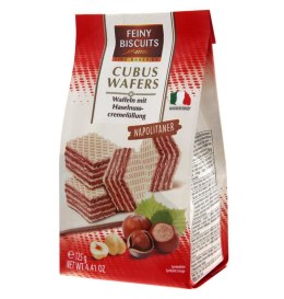 Feiny Biscuits Cubus Wafle z Kremem z Orzechów Laskowych 125 g