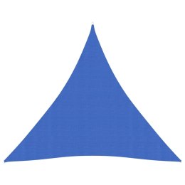 VidaXL Żagiel przeciwsłoneczny, 160 g/m², niebieski, 4x4x4 m, HDPE