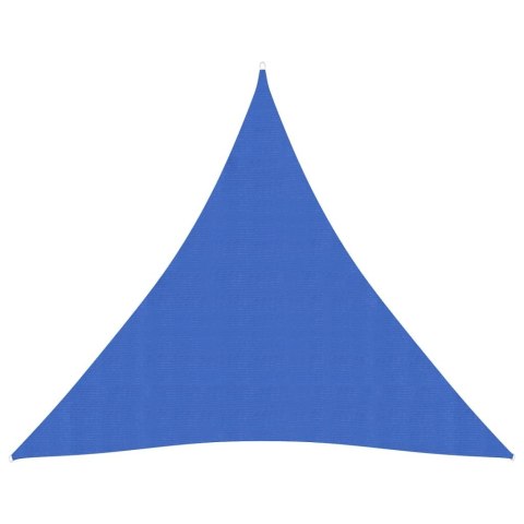 VidaXL Żagiel przeciwsłoneczny, 160 g/m², niebieski, 4x4x4 m, HDPE