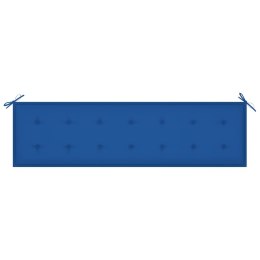 VidaXL Poduszka na ławkę ogrodową, niebieska, 180x50x3 cm, tkanina
