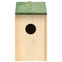 VidaXL Domki dla ptaków, 10 szt., lite drewno jodłowe, 12x12x22 cm
