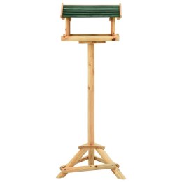 VidaXL Karmnik dla ptaków na słupku, 37x28x100 cm, drewno jodłowe