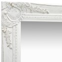 VidaXL Lustro ścienne w stylu barokowym, 40x40 cm, białe