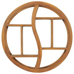 VidaXL Półka ścienna Yin Yang, 60x15x60 cm, lite drewno tekowe