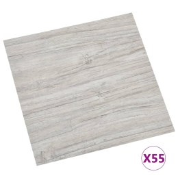 VidaXL Samoprzylepne panele podłogowe, 55 szt., PVC, 5,11 m², szare