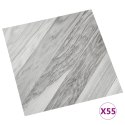 VidaXL Samoprzylepne panele podłogowe, 55 szt. PVC, 5,11m², szare pasy