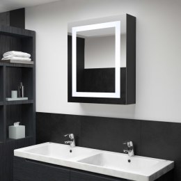 VidaXL Szafka łazienkowa z lustrem i LED, 50x13x70 cm