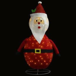 VidaXL Dekoracyjny Święty Mikołaj z LED, luksusowa tkanina, 60 cm
