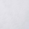 VidaXL Osłona pod choinkę, biała, 122 cm, sztuczne futro