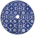 VidaXL Luksusowa osłona pod choinkę ze skarpetą, niebieska, 122 cm