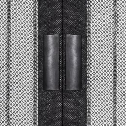 VidaXL Moskitiery na drzwi, 210 x 100 cm, 2 szt., z magnesem, czarne