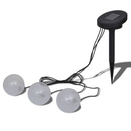 VidaXL Pływające lampy solarne LED do stawu, 3 sztuki