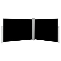 VidaXL Zwijana markiza boczna, czarna, 100 x 1000 cm