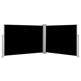 VidaXL Zwijana markiza boczna, czarna, 120 x 1000 cm