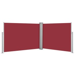 VidaXL Zwijana markiza boczna, czerwona, 100 x 1000 cm
