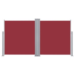 VidaXL Zwijana markiza boczna, czerwona, 160 x 600 cm