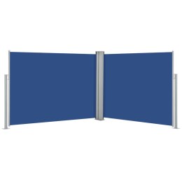 VidaXL Zwijana markiza boczna, niebieska, 140 x 1000 cm