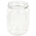 VidaXL Szklane słoiki na dżem, biało-czerwone pokrywki, 96 szt, 230 ml