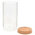 VidaXL Szklane słoje z korkową pokrywką, 6 szt., 1100 ml