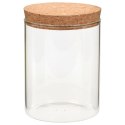 VidaXL Szklane słoje z korkową pokrywką, 6 szt., 650 ml
