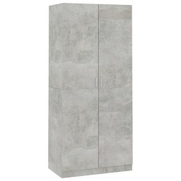 VidaXL Szafa, betonowa szarość, 90 x 52 x 200 cm, płyta wiórowa