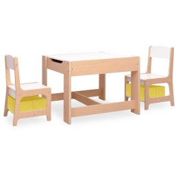 VidaXL Stolik dla dzieci z 2 krzesłami, MDF