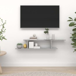 VidaXL Wisząca szafka pod TV, szarość betonu, 125x18x23 cm