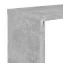 VidaXL Półki ścienne, 2 szt., szarość betonu, 100x15x20 cm, płyta