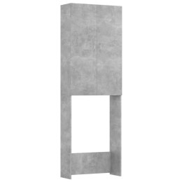 VidaXL Szafka na pralkę, szarość betonu, 64 x 25,5 x 190 cm