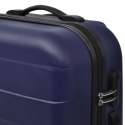 VidaXL Zestaw 3 walizek podróżnych, niebieski, 45,5/55/66 cm
