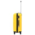 VidaXL Zestaw twardych walizek, 3 szt., żółte, ABS