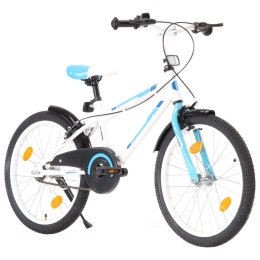 VidaXL Rower dla dzieci, 20 cali, niebiesko-biały