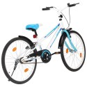 VidaXL Rower dla dzieci, 24 cale, niebiesko-biały