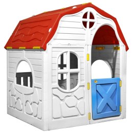 VidaXL Domek dla dzieci z otwieranymi drzwiczkami i oknami