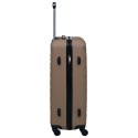 VidaXL Twarda walizka na kółkach, brązowa, ABS