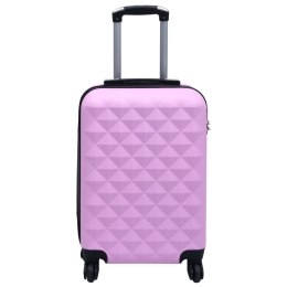 VidaXL Twarda walizka na kółkach, różowa, ABS