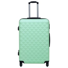 VidaXL Zestaw twardych walizek na kółkach, 3 szt., miętowy, ABS