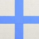 VidaXL Mata gimnastyczna z pompką, 300x100x20 cm, PVC, niebieska