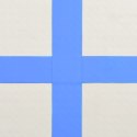 VidaXL Mata gimnastyczna z pompką, 800x100x20 cm, PVC, niebieska