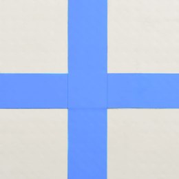VidaXL Mata gimnastyczna z pompką, 800x100x20 cm, PVC, niebieska