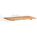 VidaXL Blat łazienkowy, lite drewno akacjowe, 100x52x3,8 cm