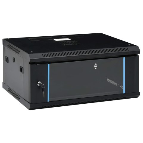VidaXL Ścienna szafka serwerowa 4U, 19", IP20, 600x450x285 mm