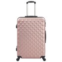 VidaXL Zestaw twardych walizek, 3 szt., różowe złoto, ABS