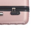 VidaXL Zestaw twardych walizek, 3 szt., różowe złoto, ABS
