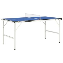 VidaXL Stół do tenisa z siatką, 5 stóp, 152 x 76 x 66 cm, niebieski