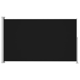 VidaXL Zwijana markiza boczna na taras, 220x300 cm, czarna