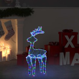 VidaXL Świąteczna dekoracja, renifer z siatki, 306 LED, 60x24x89 cm
