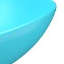 VidaXL Umywalka łazienkowa, ceramiczna, jasnozielona, okrągła
