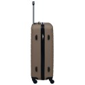 VidaXL Zestaw twardych walizek na kółkach, 3 szt., brązowy, ABS