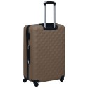 VidaXL Zestaw twardych walizek na kółkach, 3 szt., brązowy, ABS